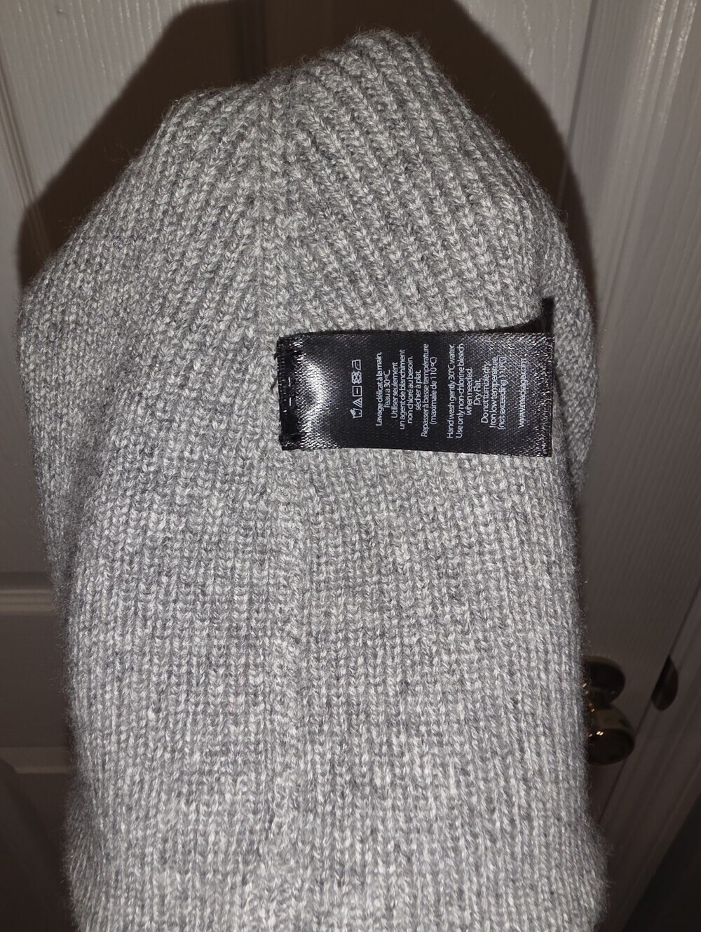 NWT- Unisex Mackage Ribbed Beanie - Gray - Picture 10 of 15